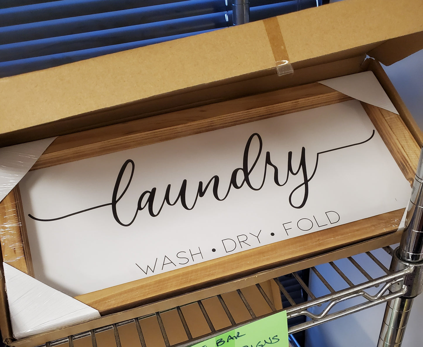 Laundry and Coffee Bar Signs
