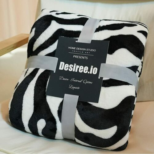 Soft Sherpa Animal Print Blanket 80x60 inches